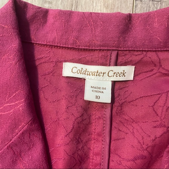 NWT- COLDWATER CREEK Classic Jacquard Blazer - Picture 7 of 9